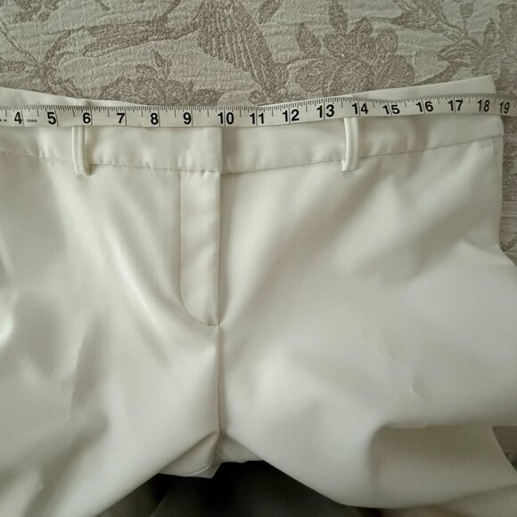 SIZE 14W TALBOTS WHITE HAMPSHIRE ANKLE PANT BRAND NEW WITH TAGS. FULLY LINED - Picture 11 of 12